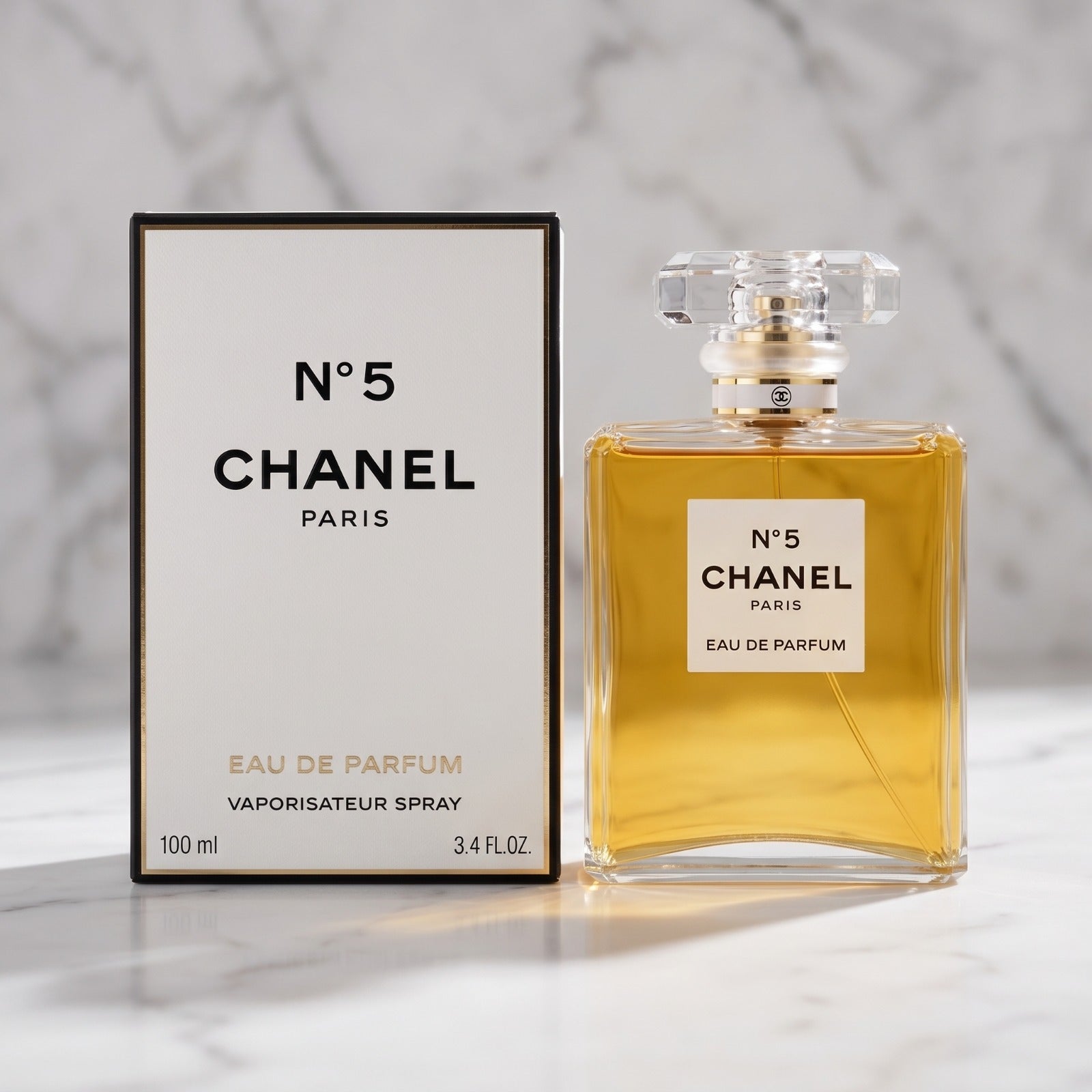 CHANEL N°5 Eau de Parfum – 100ml (3.4 oz) Vaporisateur Spray