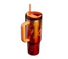 Stanley x Karl Lagerfeld Limited Edition Quencher H2.0 Tumbler – 40 oz Pineapple Charm, Red/Orange Gradient